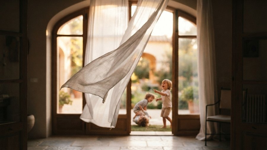 A mother and child sitting on a clean rug in a bright Dubai living room cared for by MELLS