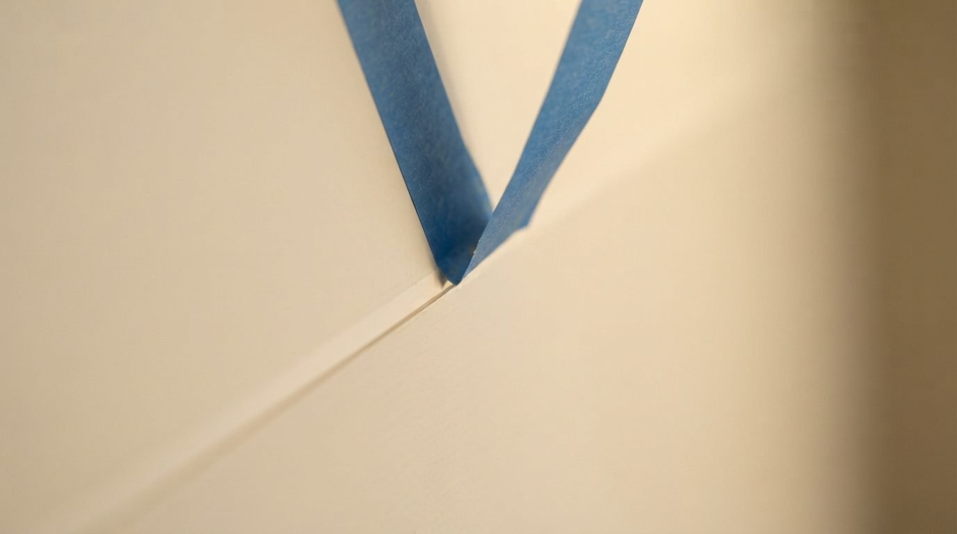 Masking and cutting in by hand before painting, by MELLS in District One